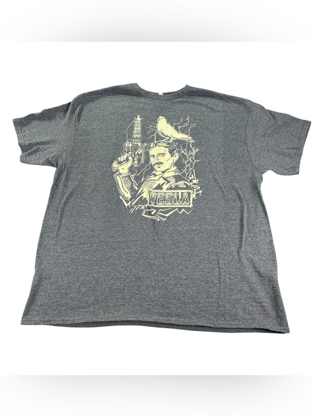 Nikola Tesla Electricity Science Graphic Tee Adult XL Delta Pro Weight Inventor